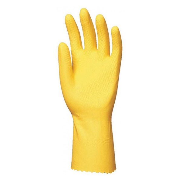 Gumikesztyű COVERGUARD latex pamutbolyhozott belső sárga 9-es 2 darab/pár Gumikesztyű COVERGUARD latex pamutbolyhozott belső sárga 9-es 2 darab/pár