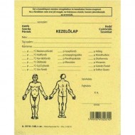 Nyomtatvány fizikoterápia kezelőlap PÁTRIA 118x150mm Nyomtatvány fizikoterápia kezelőlap PÁTRIA 118x150mm